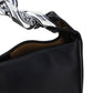 Small Chain Hobo Shoulder Bag - Black