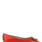 Hangisi Satin Flats - Red