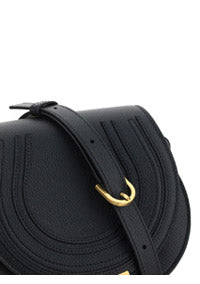 Marcie Small Saddle Bag - Black