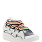 Leather Curb Sneakers - White