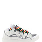 Leather Curb Sneakers - White