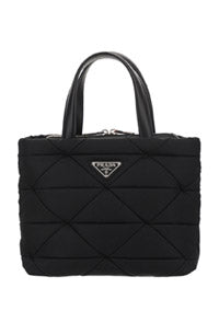 Re-Nylon Padded Tote Bag - Black.
