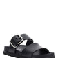 Strap Sandal with Buckle - Black