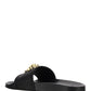 Barocco Palazzo Pool Slides - Black