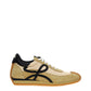 Flow Runner Sneakers in Nylon and Suede - Gold/Black