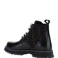 Leather Biker Boots - Black