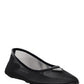 Logo Plaque & Mesh Ballerina - Black