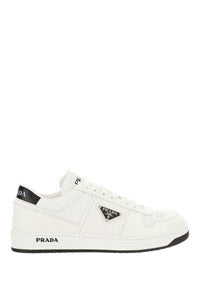 Logo Leather Sneakers - White