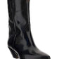 Dahope Leather Western Boots - Black