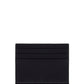 Saffiano Leather Card Holder - Black