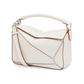 Small Puzzle Bag in Soft Grained Calfskin - Soft White