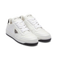 Downtown Perforated Leather Sneakers - White/Black