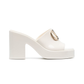 Vlogo Signature Rubber Mules 100MM - White