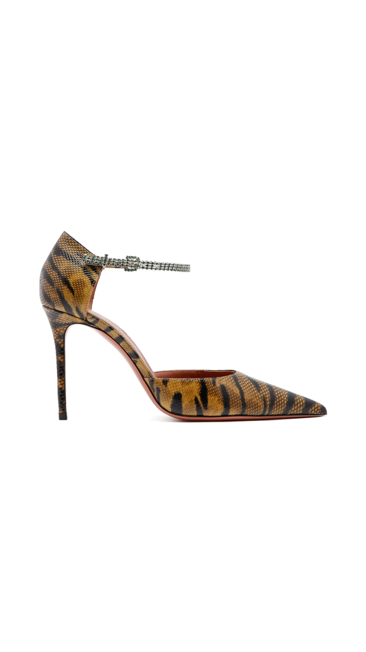 Ursina Crystal Strap Pumps - Tiger