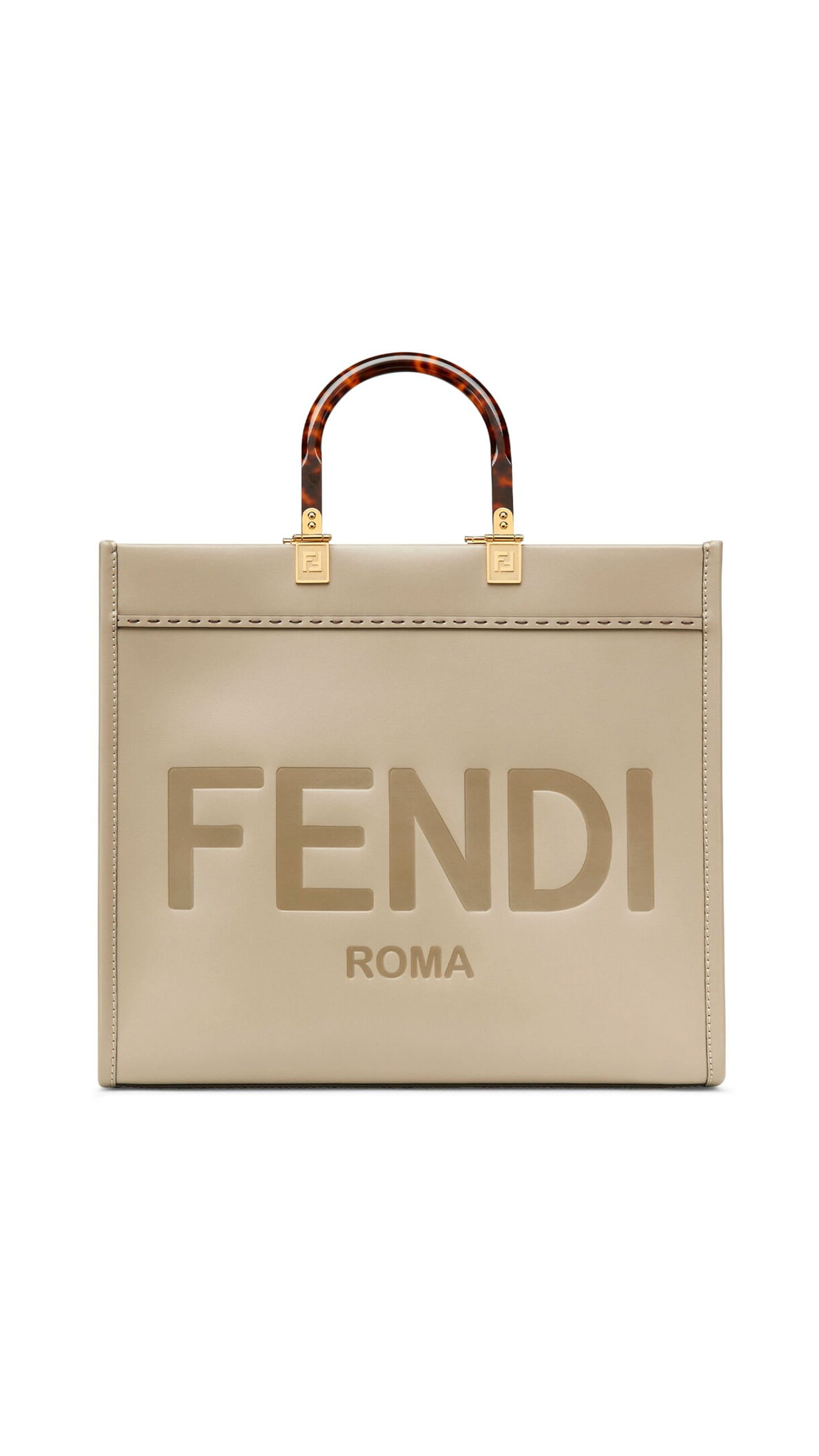 Fendi Shunshine Medium Tote Bag - Dove Grey