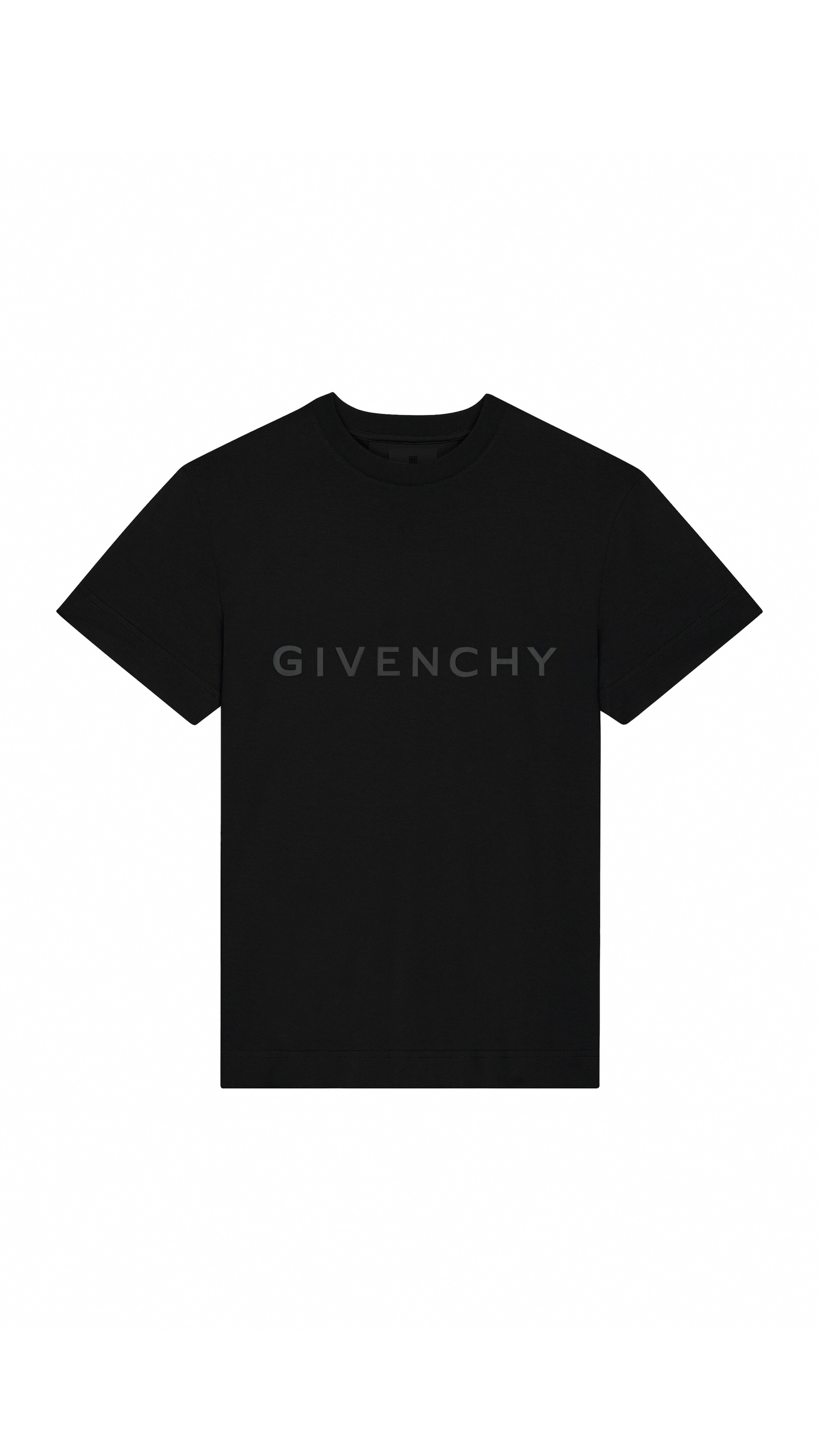 Reflective GIVENCHY Slim Fit T-shirt in Cotton - Black