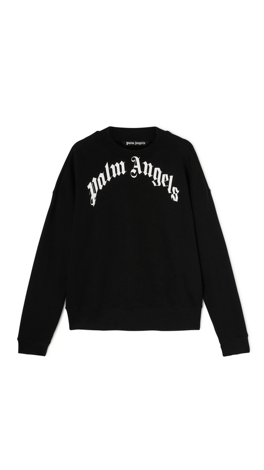 Curved Logo Sweatshirt - Black