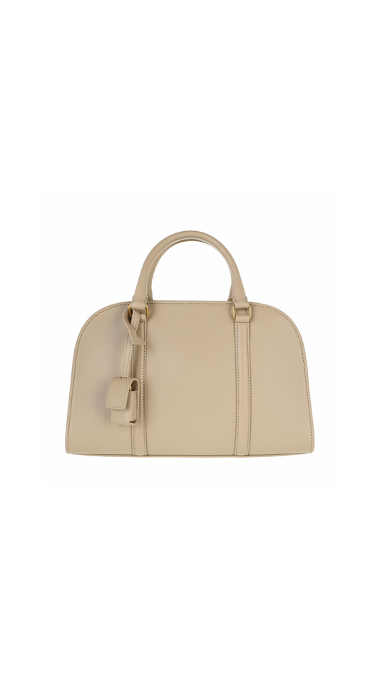 Lock Baby Handbag in Smooth Calfskin - Dark Beige