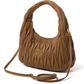 Wander Matelassé Nappa Leather Hobo Bag - Caramel