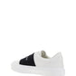Sneakers In Leather With Givenchy Webbing - Black / White