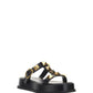 Roman Stud Flatform Sandals - Black