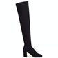 Golden Walk Over-the-knee Boot in Stretch Fabric 70mm - Black