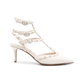 Rockstud  Pumps with Tonal Studs - White