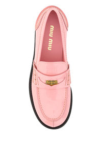 Patent Leather Loafers - Pink