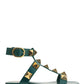 Roman Stud Flat Calfskin Sandal - Green