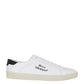 Court Classic SL/06 Embroidered Sneakers in Leather - Optic White.
