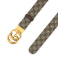 GG Marmont Reversible Belt - Beige/Ebony/Brown