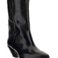 Dahope Leather Western Boots - Black