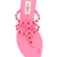 Rockstud Flat Rubber Sandal - Pink.