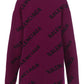 Allover Logo Cardigan - Purple