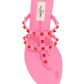 Rockstud Flat Rubber Sandal - Pink.