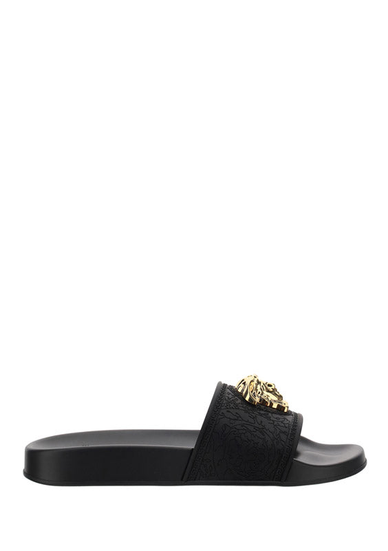 Barocco Palazzo Pool Slides - Black