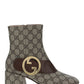Gucci Blondie Ankle Boot - Beige/Ebony/Brown.