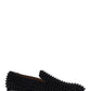 Dandelion Spikes Loafers in Suede - Black