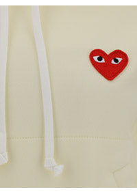 Heart-embroidered Pullover Hoodie