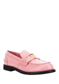 Patent Leather Loafers - Pink
