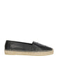 Monogram Espadrilles In Lambskin - Black