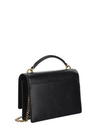 Sunset Chain Bag In Smooth Leather - Black