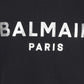 Cotton T-shirt With Paris Logo Print - Black / Silver