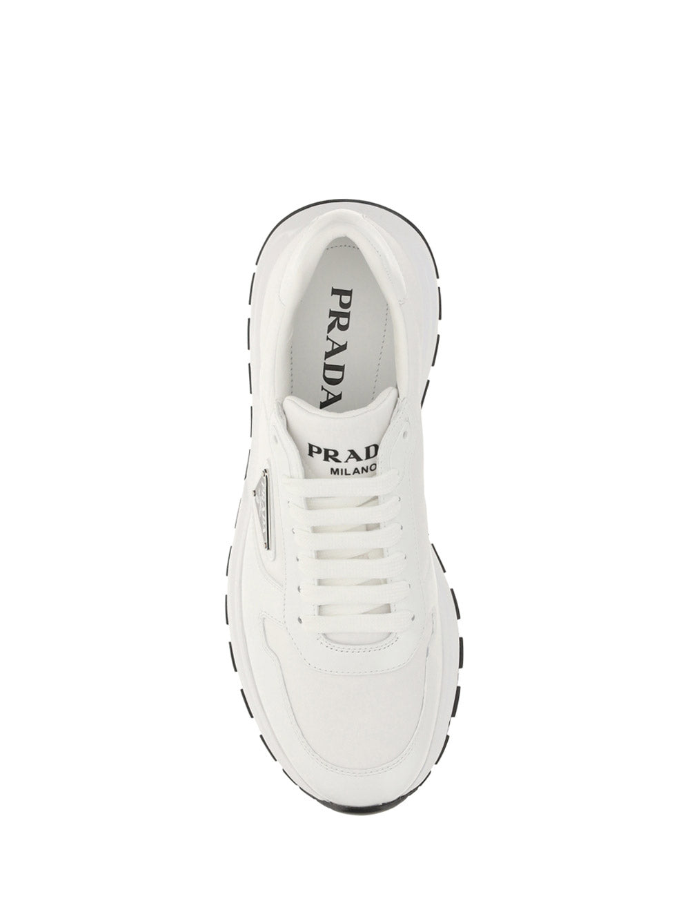 Prax 01 Sneakers in Nylon & Leather - White