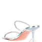 Gilda Metallic Crystal Sandals 70mm - Clear