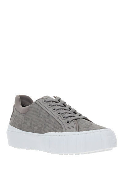 Fendi Force Low-Top Sneakers - Gray