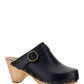 Titya Leather Clogs - Black