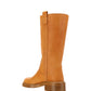 Edith Winter Boot In Vegetal Calfskin - Tan