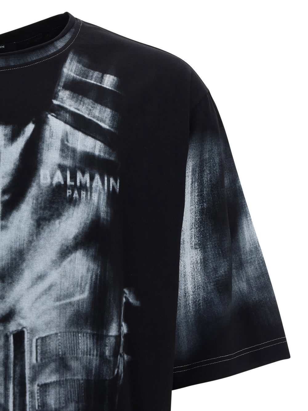 Cotton T-Shirt with Body Armour Print