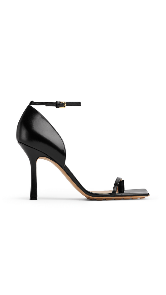 Stretch Strap Sandal - Black